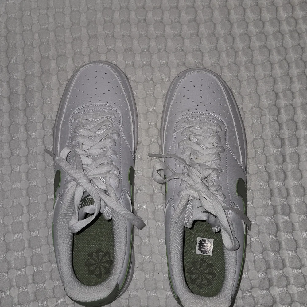 Nike White and Olive Sneakers